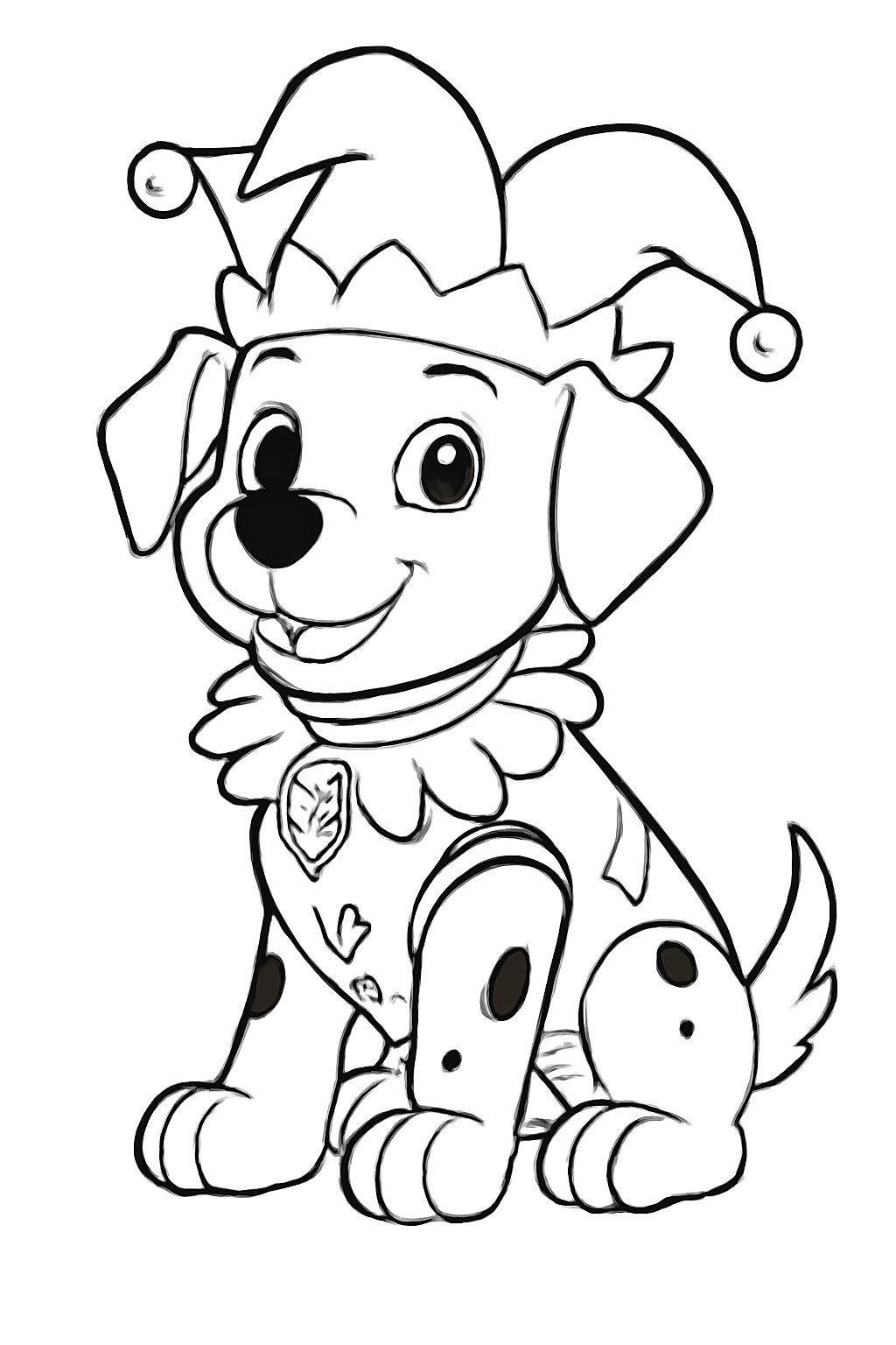 Tô màu chó cứu hộ 2025 - Tranh tô màu chó cứu hộ cho bé PDF