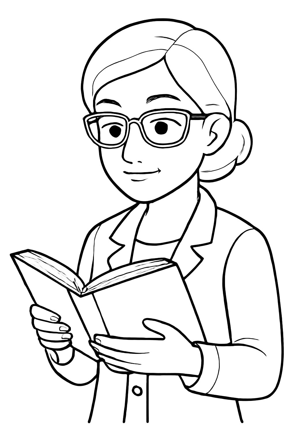 Cô giáo đọc sách