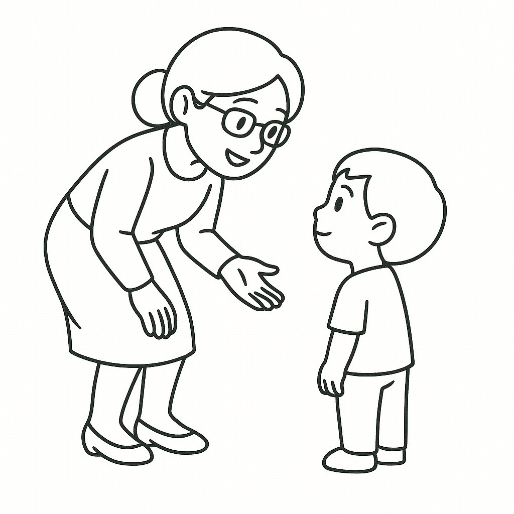 Cô giáo thân thiện