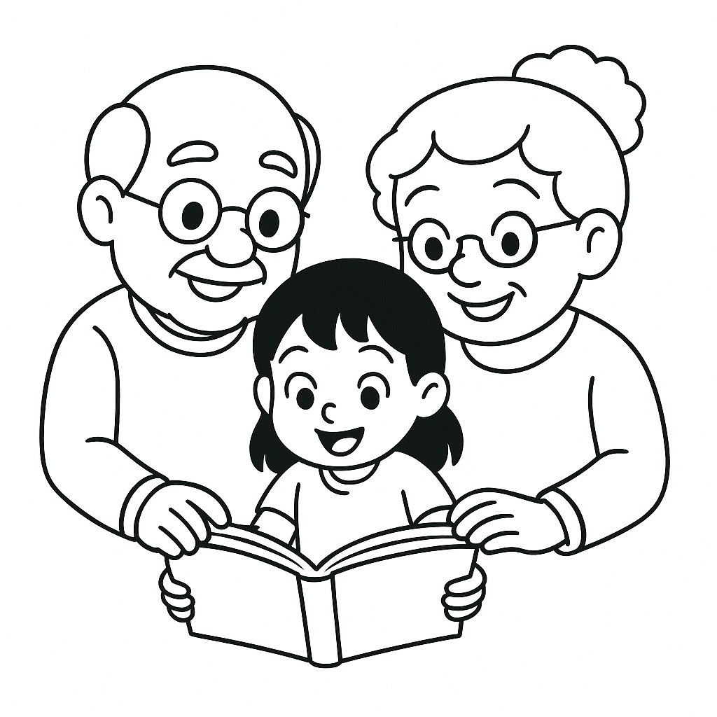 Gia đình đọc truyện