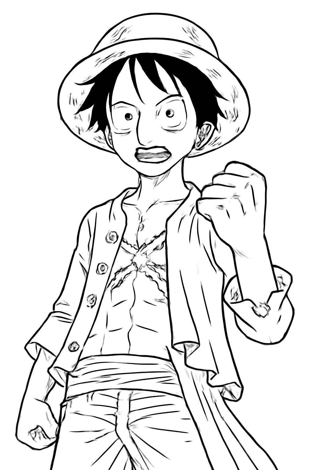 Tranh tô màu One Piece cho bé 2025 | Hình tô màu PDF