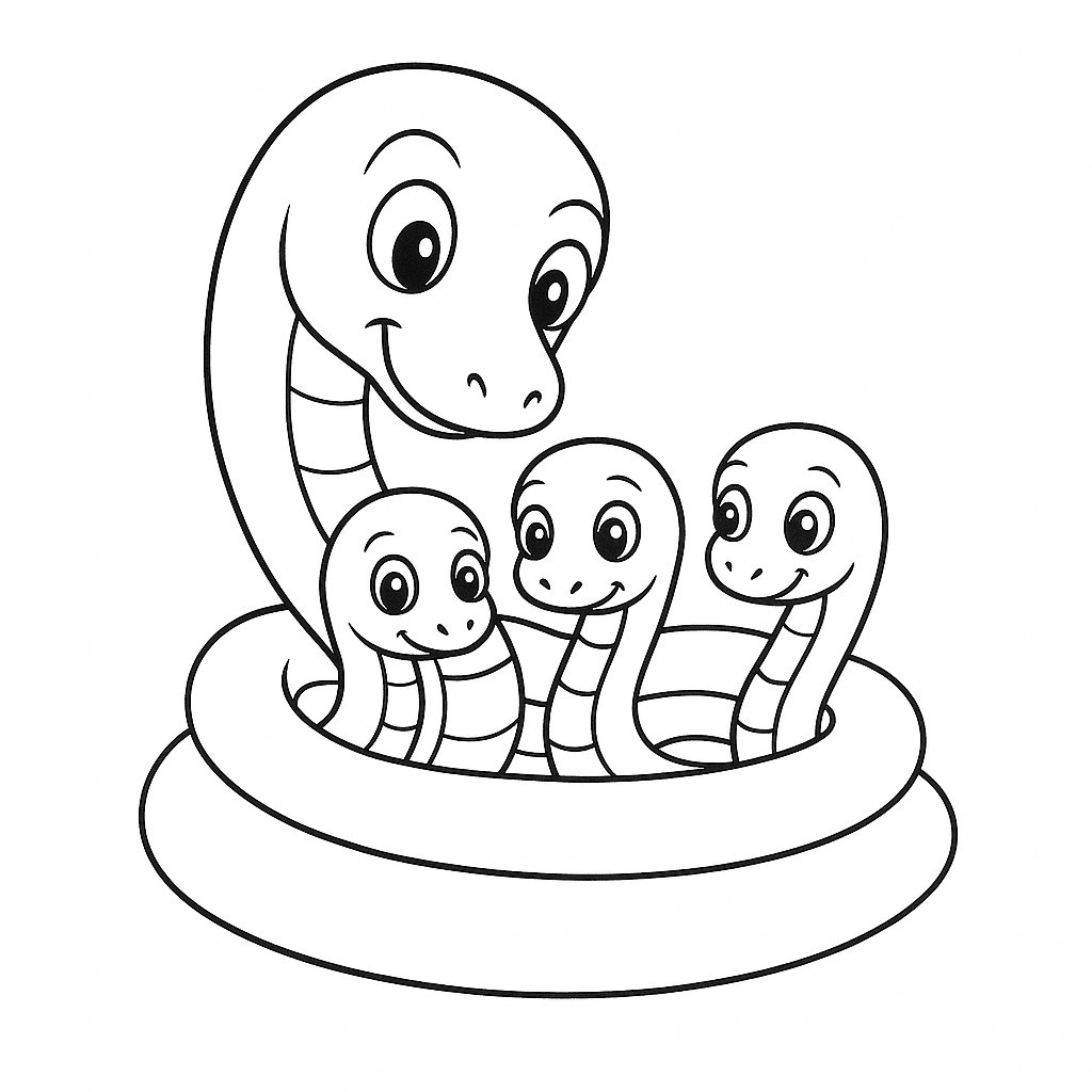 Rắn mẹ và rắn con