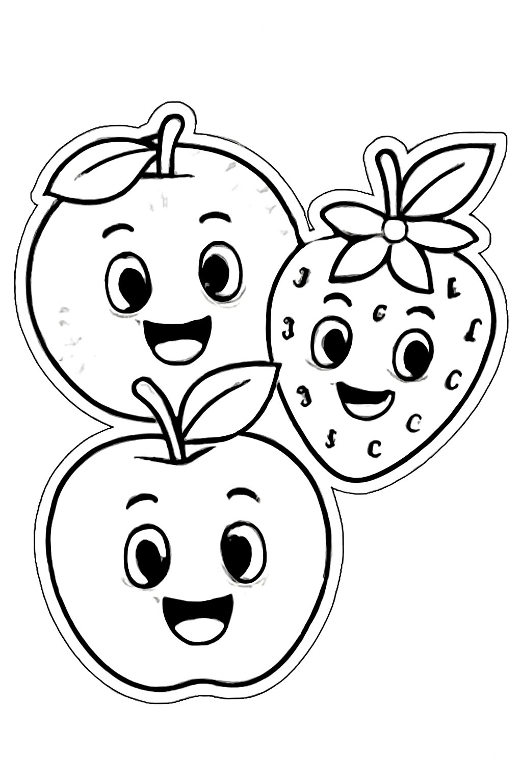 Sticker trái cây ngộ nghĩnh