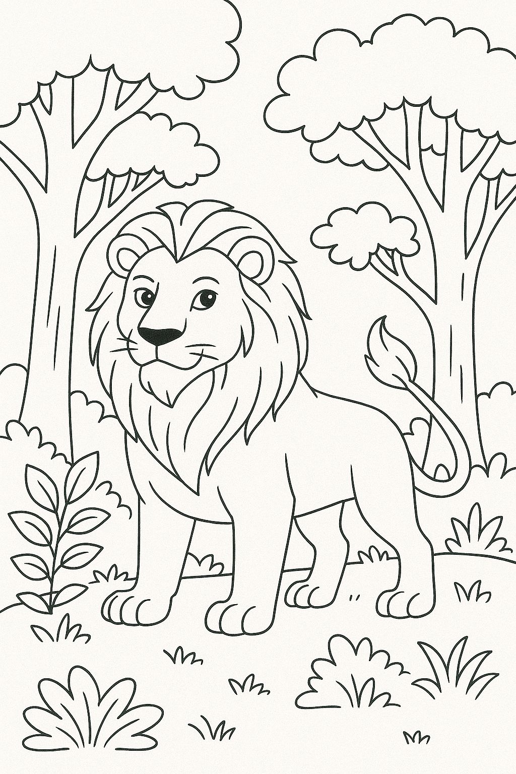 Sư tử trong rừng