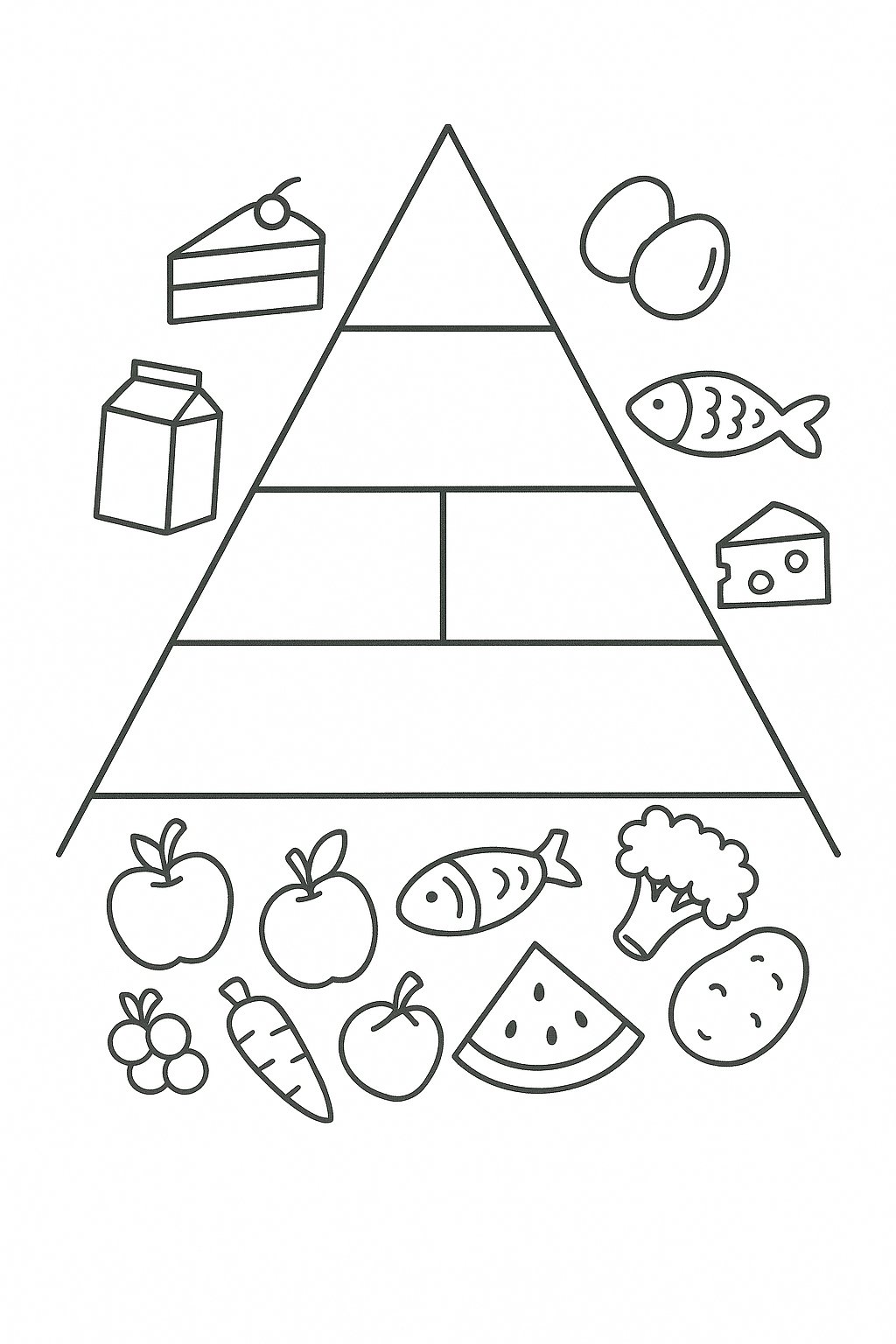 Tháp dinh dưỡng kết hợp trò chơi