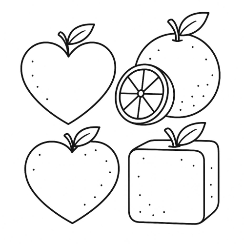 Tô màu quả cam cho bé 2025 dễ tải và sáng tạo