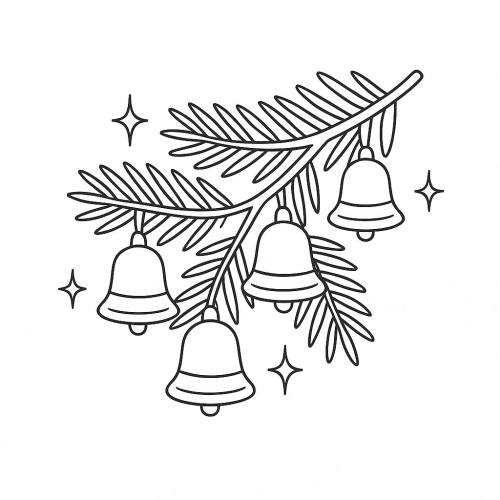 Tô màu cây thông Noel cho bé 2025 dễ tải PDF