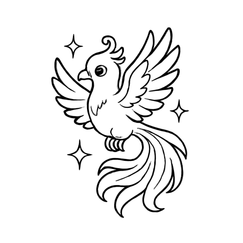 Tô màu con chim cho bé – Hình tô màu chim PDF miễn phí