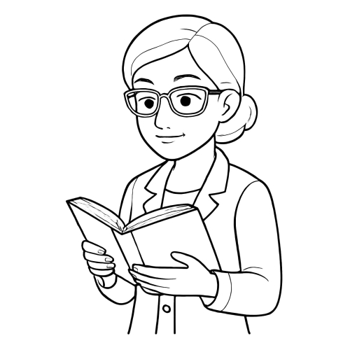 Tô màu chân dung cô giáo 2025 - Tranh tô màu cho bé tải PDF