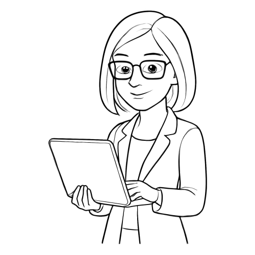 Tô màu chân dung cô giáo 2025 - Tranh tô màu cho bé tải PDF