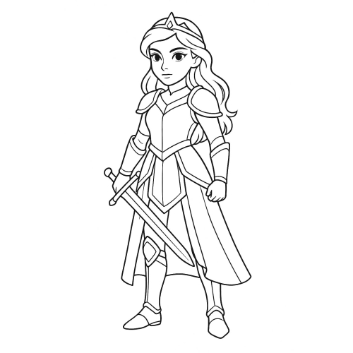 Tranh tô màu công chúa cho bé đẹp dễ thương