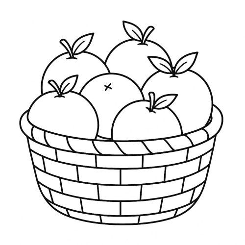 Tô màu quả cam cho bé 2025 dễ tải và sáng tạo