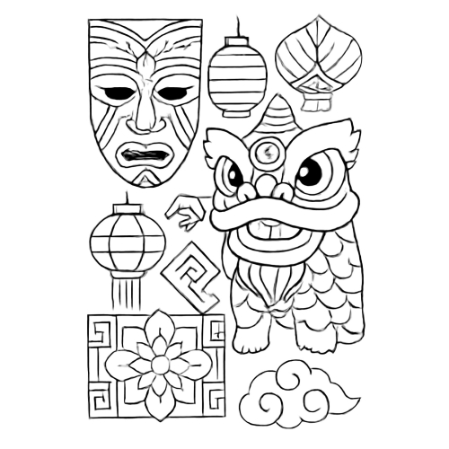 Tranh tô màu đẹp cho bé 2025 - Hình tô màu tải PDF miễn phí