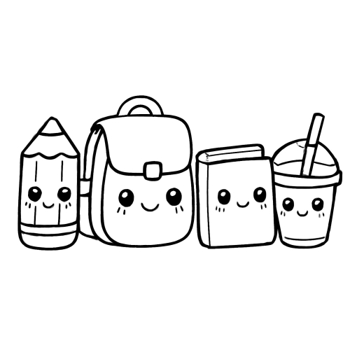 Tranh tô màu đồ dùng gia đình cho bé 2025 - PDF