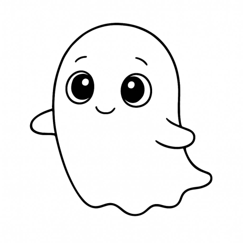 Tranh Tô Màu Con Ma Cho Bé - Sáng Tạo Năm 2025