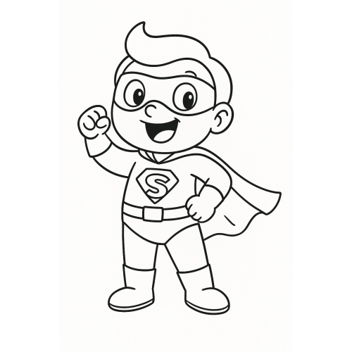 55+ Hình Tô màu Siêu nhân cho bé phát triển trí não 2025