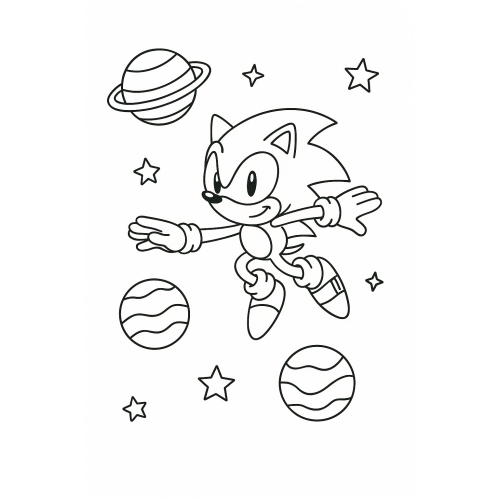 Tô màu Sonic cho bé 2025 | Tranh tô màu Sonic PDF miễn phí