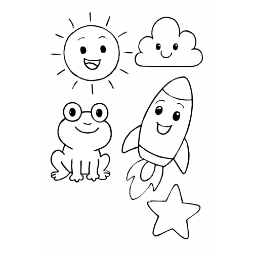 Vẽ tô màu cho bé - Tranh tô màu và hình tô màu PDF