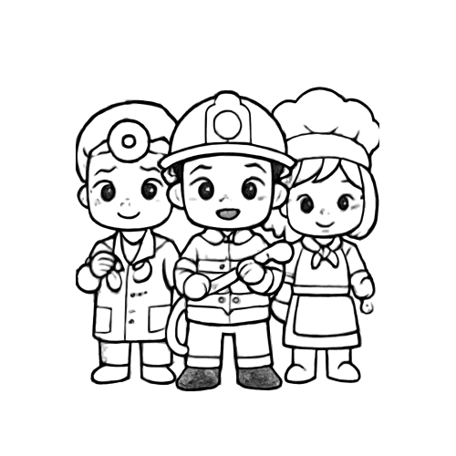 Tranh tô màu cute cho bé – Hình tô màu dễ thương PDF