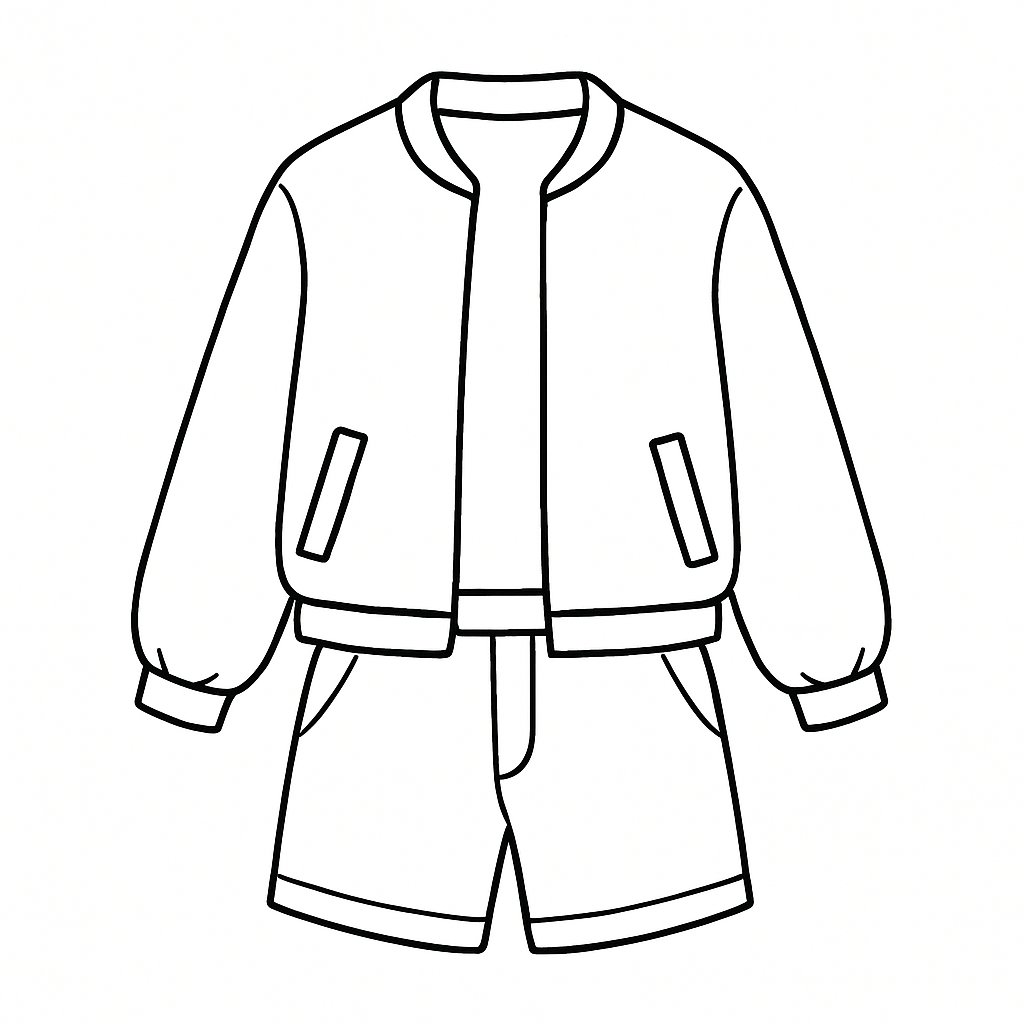 Áo khoác nhẹ và quần short