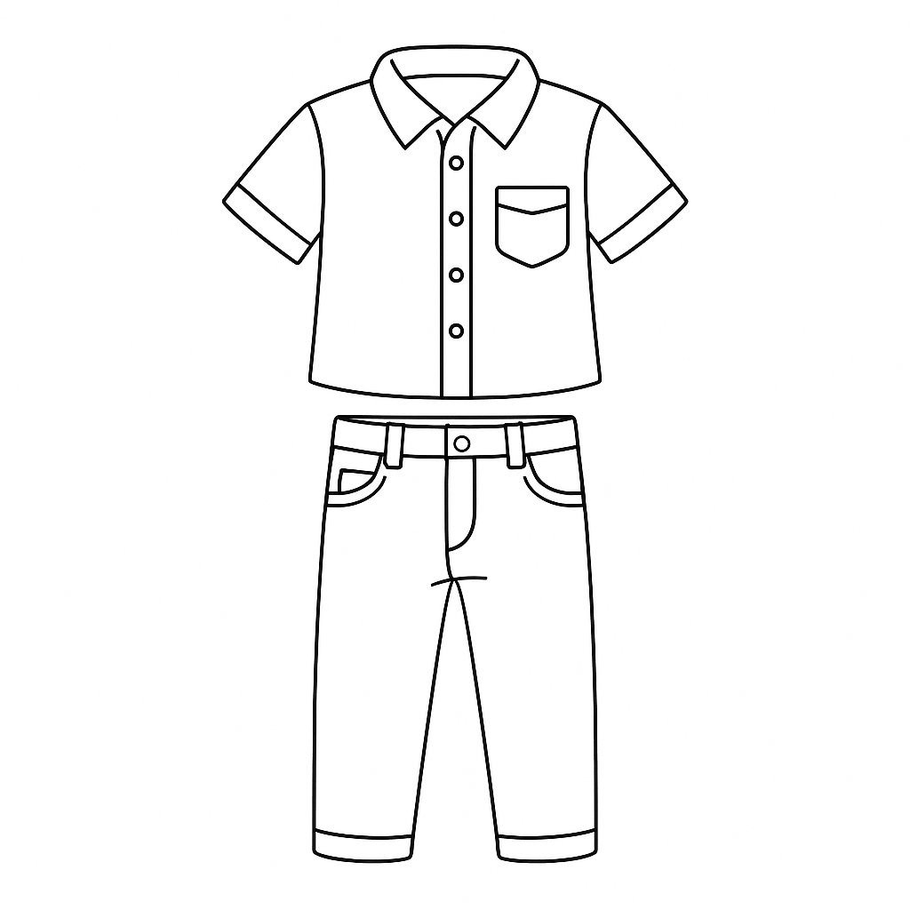 Áo sơ mi và quần jean