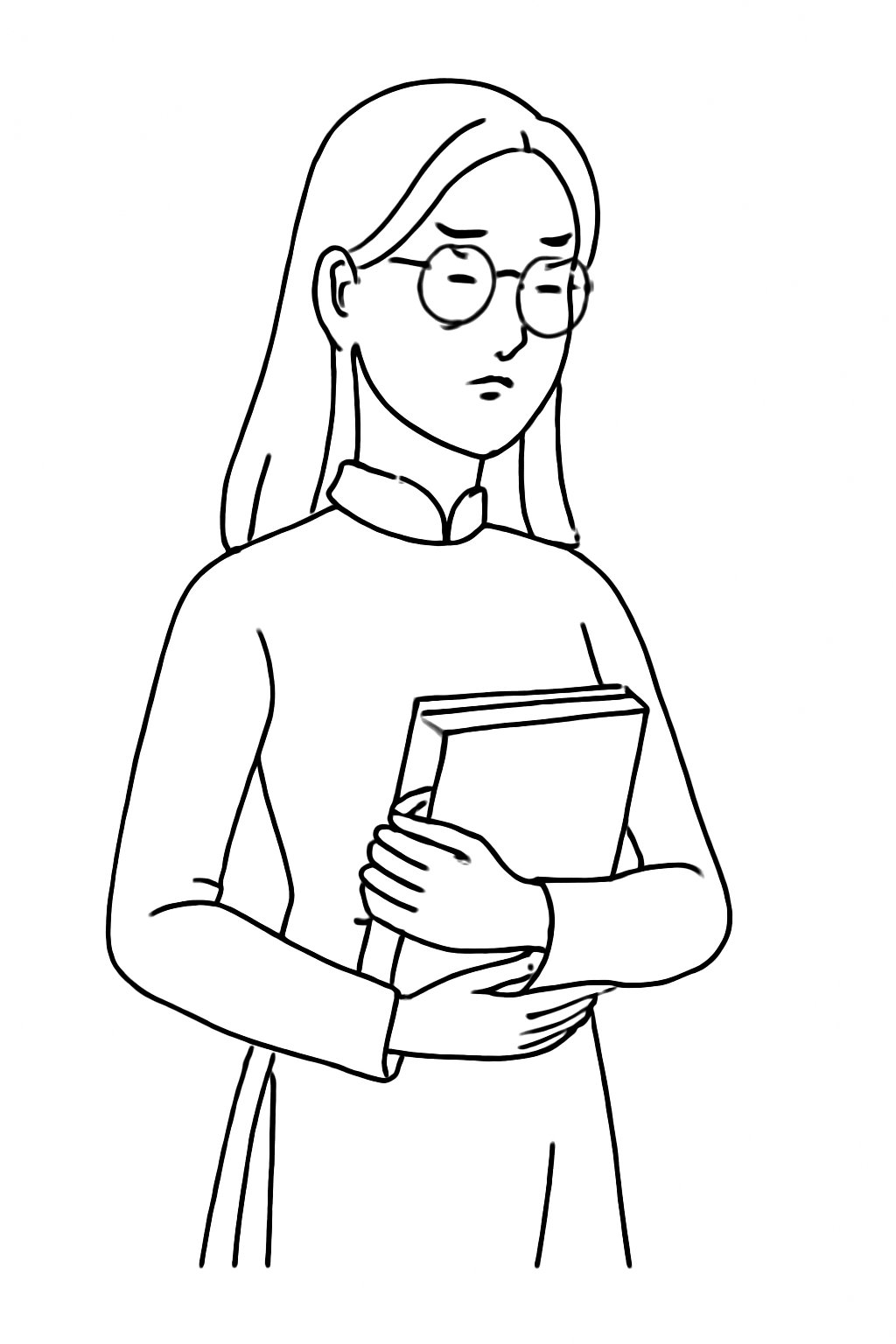 Cô giáo áo dài mang sách