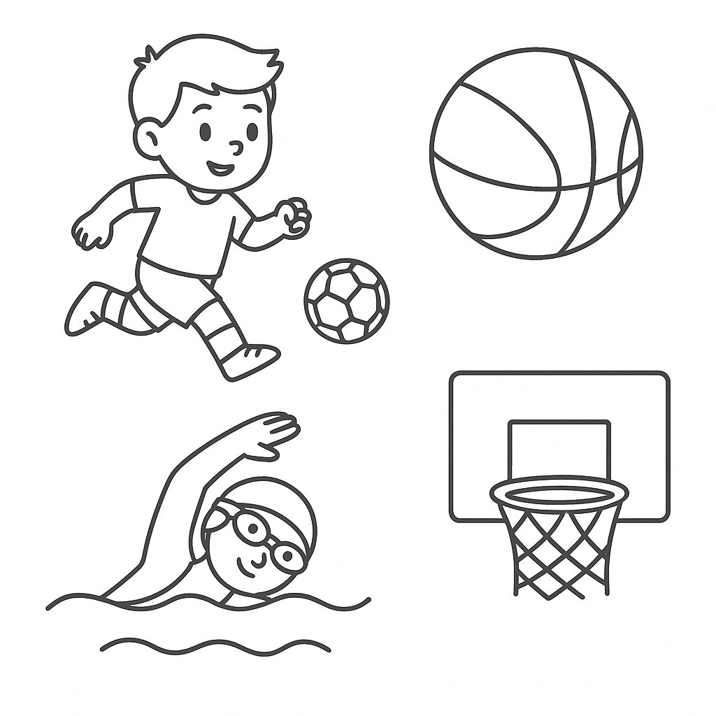 Game tô màu thể thao