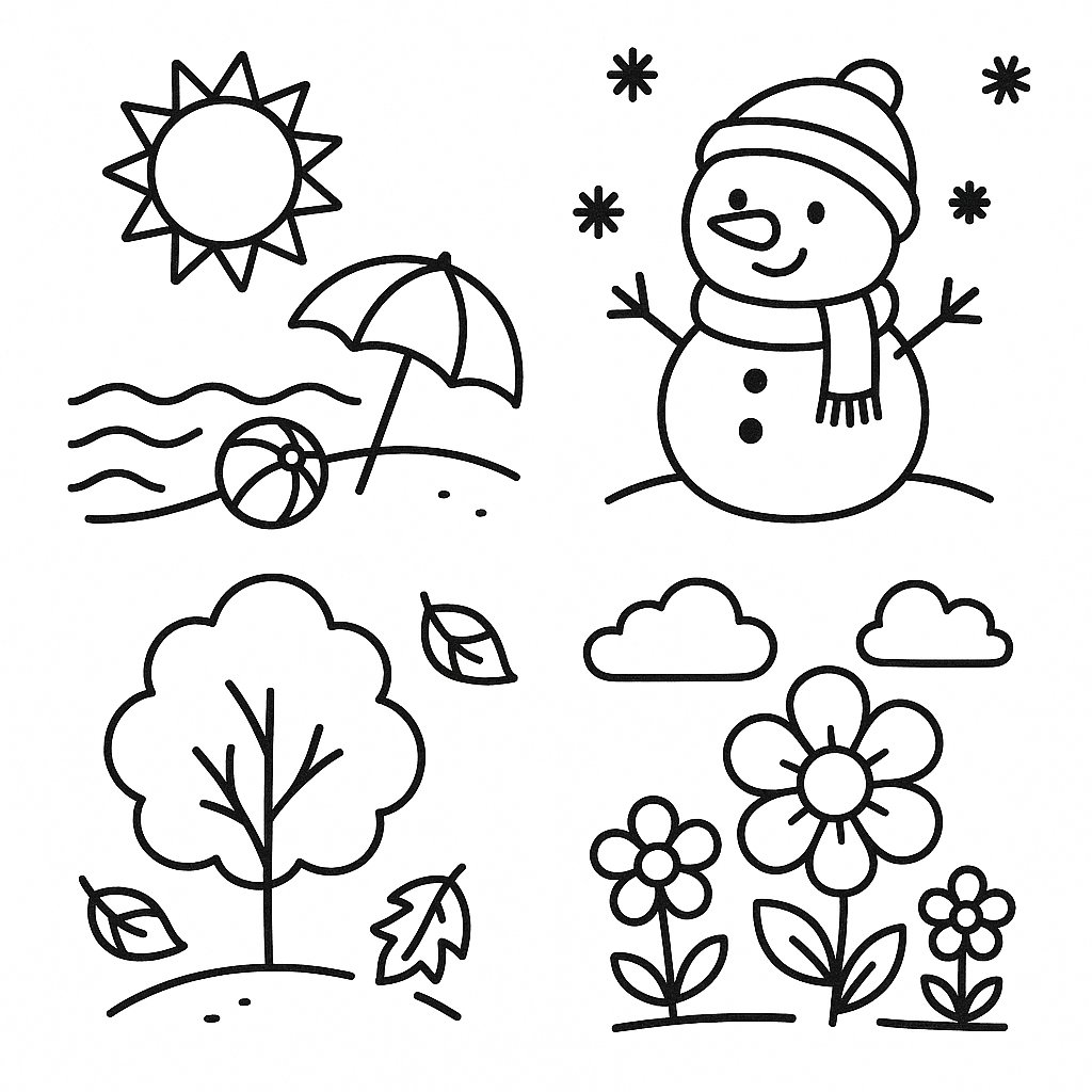 Hình Tô Màu Cho Bé 2 3 Tuổi - Đơn giản - dễ thương giúp bé phát triển sáng tạo