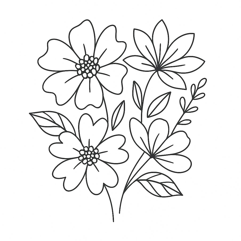 Hình hoa hiện đại