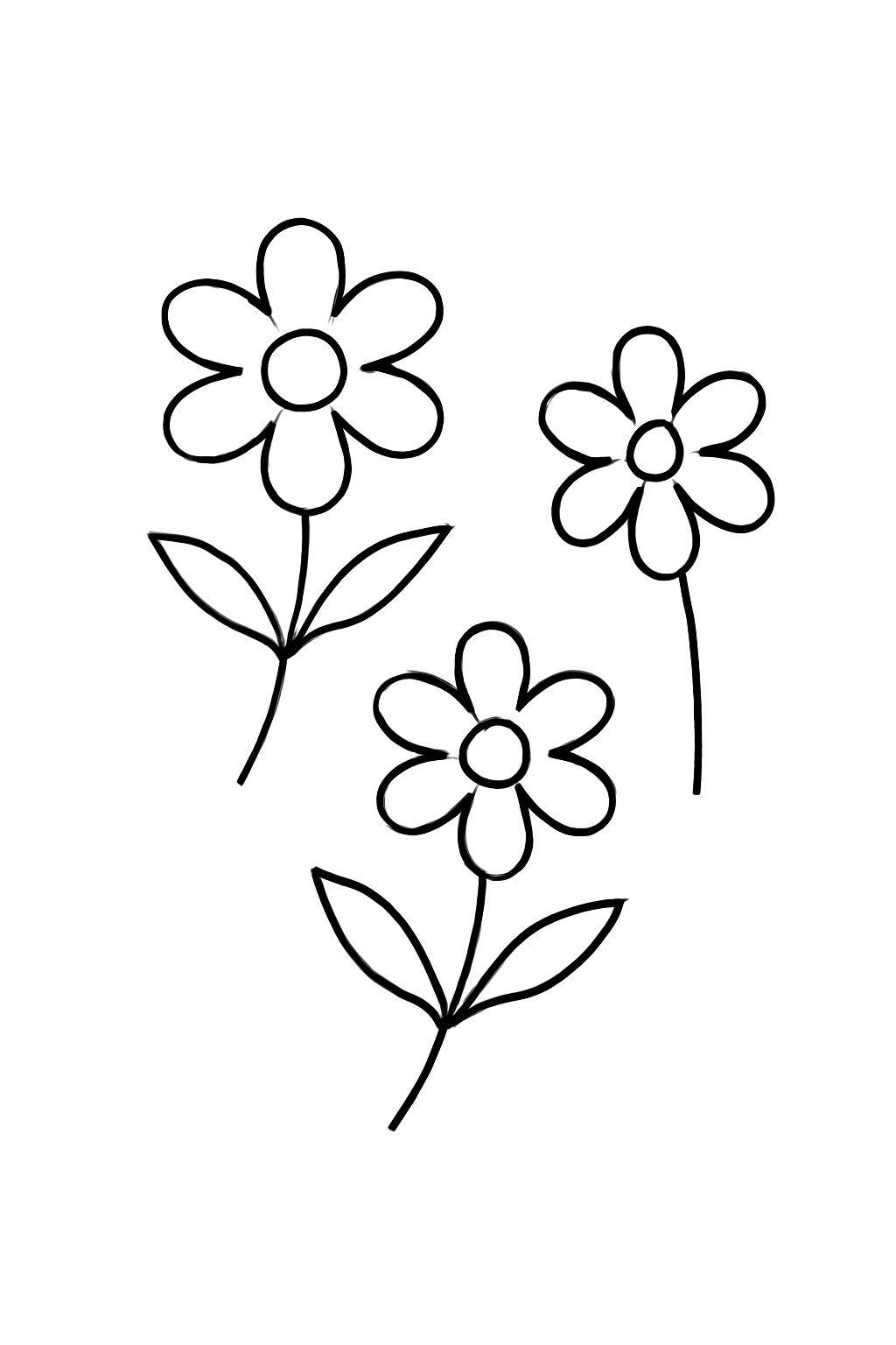 Hình hoa tối giản