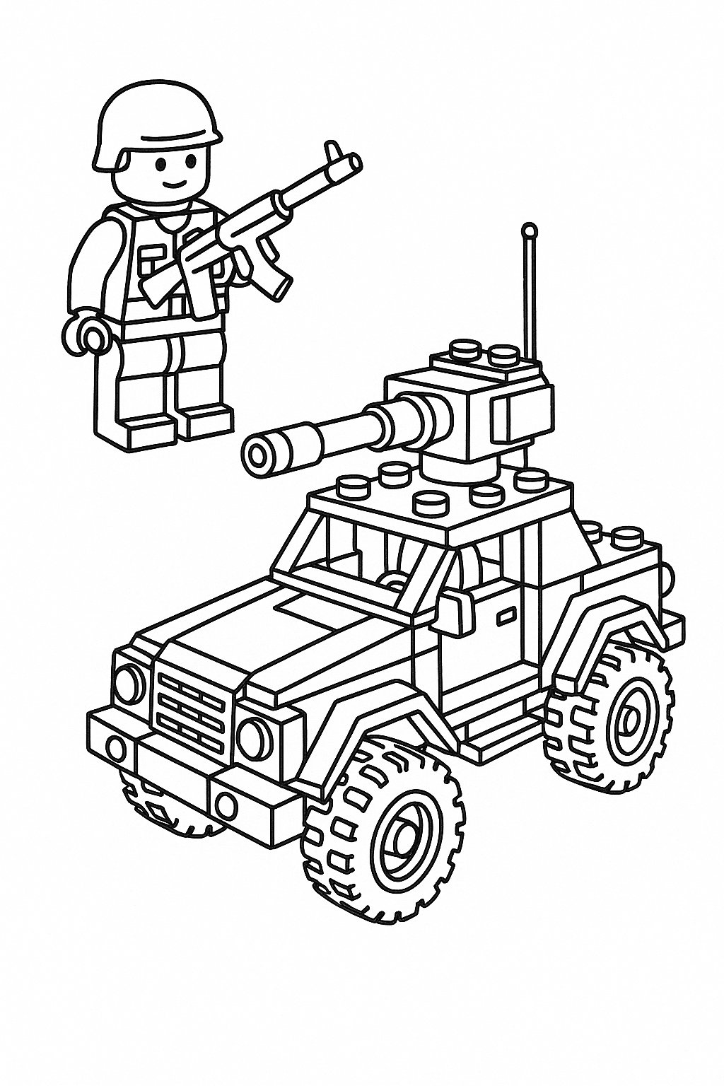 Tô màu LEGO cho bé 2025 - Tranh tô màu sáng tạo