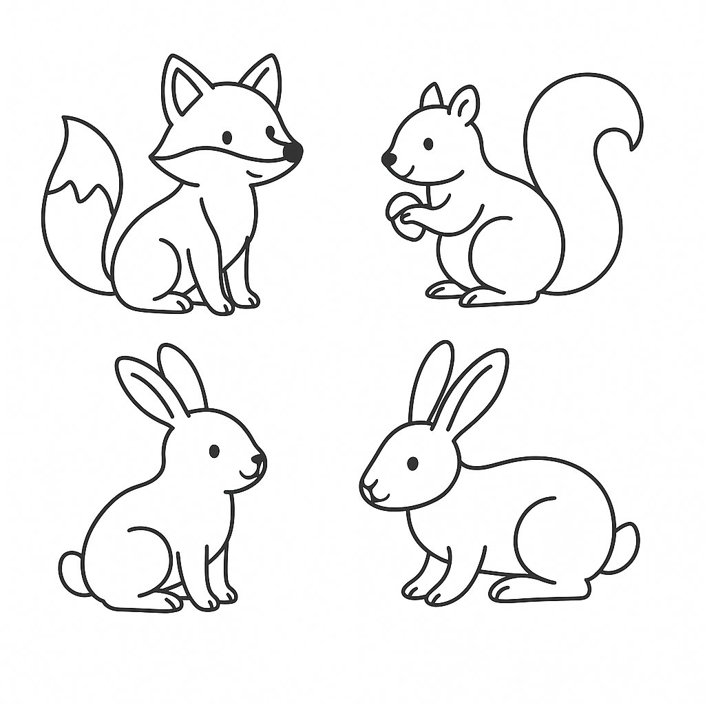 Phong cách con vật trong rừng