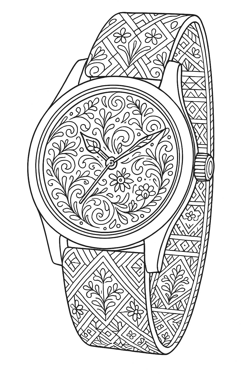 Tô Màu Đồng Hồ Cho Bé - Tranh Tô Màu Đồng Hồ 2025