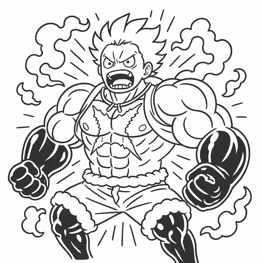 Phong cách Luffy Gear 4 bùng nổ