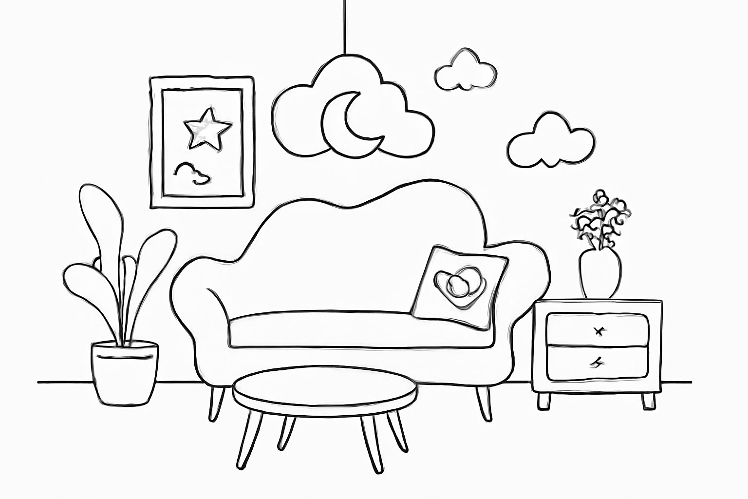 Tranh tô màu số 8 cho bé - Hình tô màu PDF cho bé 2025