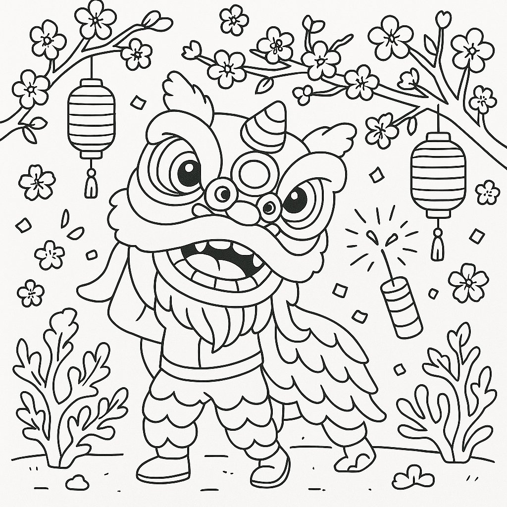 Phong cách múa lân vui Tết