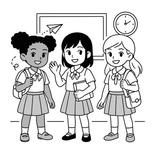 Tranh Tô Màu Truyện Ba Cô Gái Cho Bé Năm 2025