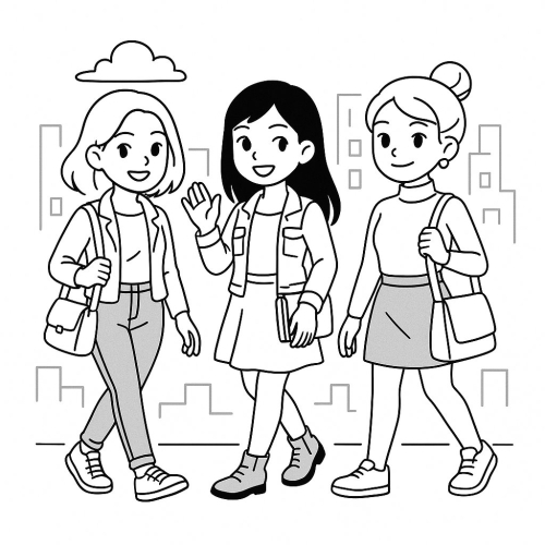 Tranh Tô Màu Truyện Ba Cô Gái Cho Bé Năm 2025