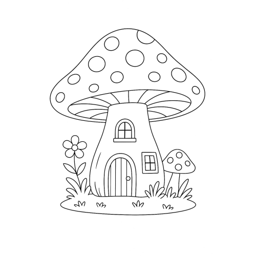 Tranh Tô Màu Cây Nấm Cho Bé Năm 2025 - Khám Phá Thiên Nhiên