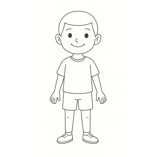 Tranh Tô Màu Các Bộ Phận Trên Cơ Thể Cho Bé Năm 2025