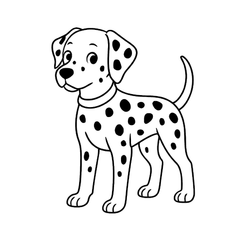 20+ ảnh Tô màu con chó 2025 cực đáng yêu cho đam mê của bé