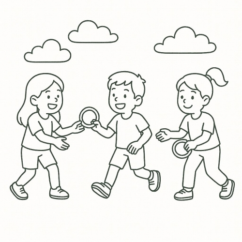 Tranh Tô Màu Trò Chơi Dân Gian Cho Bé Năm 2025