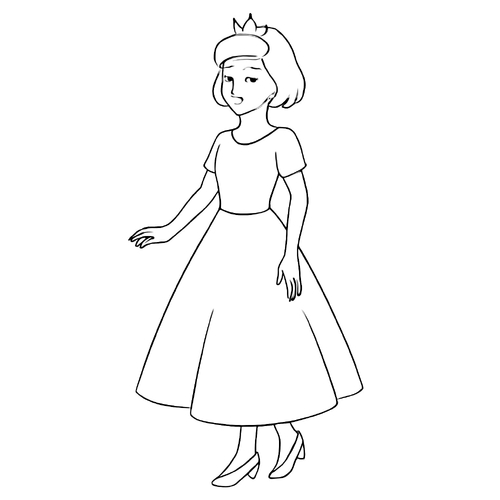 Tô màu công chúa Lọ Lem cho bé 2025 - Hình ảnh đẹp, dễ thương