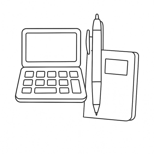 Tranh tô màu đồ dùng học tập cho bé 2025 - PDF tải về