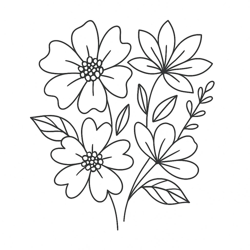 Hình Hoa Tô Màu Cho Bé - Tranh Tô Màu Năm 2025