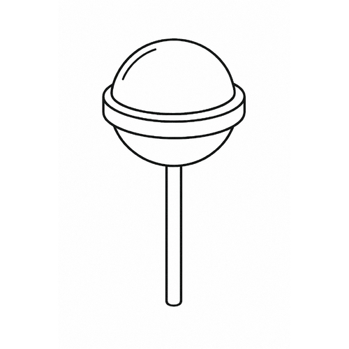 Tô màu kẹo mút cho bé 2025 - Tranh tô màu vui nhộn