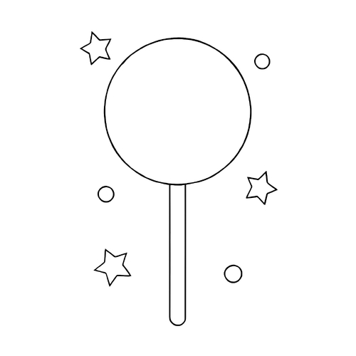 Tô màu kẹo mút cho bé 2025 - Tranh tô màu vui nhộn