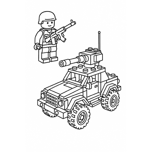 Tô màu LEGO cho bé 2025 - Tranh tô màu sáng tạo