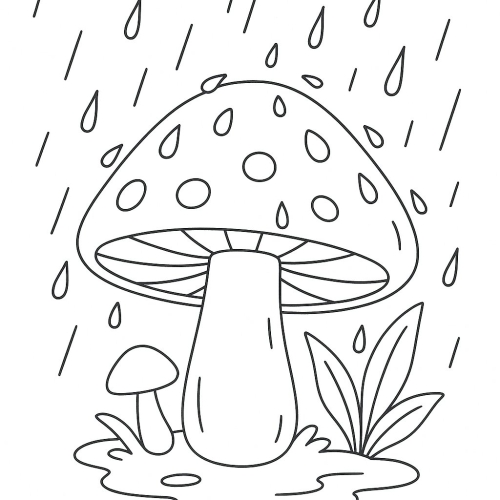 Tranh Tô Màu Cây Nấm Cho Bé Năm 2025 - Khám Phá Thiên Nhiên