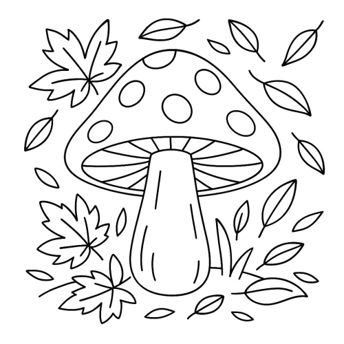 Tranh Tô Màu Cây Nấm Cho Bé Năm 2025 - Khám Phá Thiên Nhiên